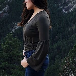 Aeropostale Bell Sleeve Top